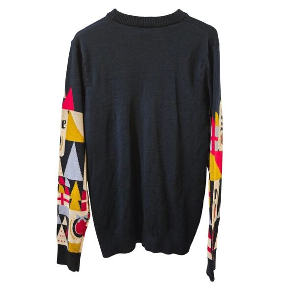 Miller Lite Ugly Christmas Holiday Sweater Mens Large Blue - Picture 5 of 10